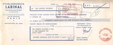 1957  ETS LABINAL A PARIS -