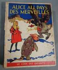 Cartonnage illustré - Alice au Pays des Merveilles - illustré - Nelson - 1936