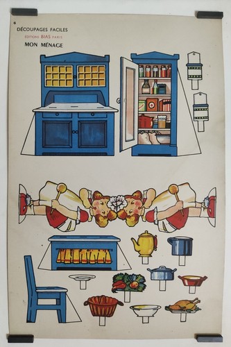 Mon ménage circa 1920 - ménage, affiche