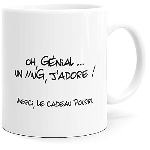 Mugs humour merci cadeau - le,