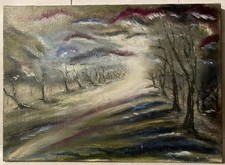 TABLEAU BOURRASQUE HUILE SUR TOILE SIGNEE