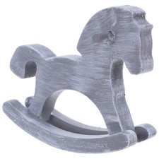  Statue De Cheval À Bascule En Bois Décoration D'intérieur Unique