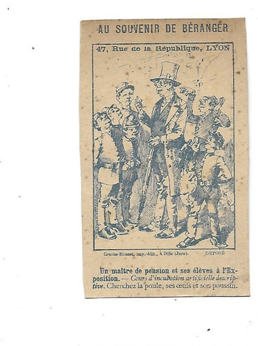 Chromo ancien pub - , image