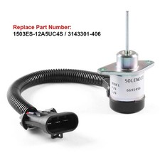 Electrovanne d'arr��t de carburant pour chargeurs Bobcat T110 T140 T180 T190 12V