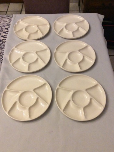 Lot assiettes blanc - 6,