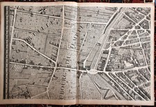 Plan de Paris par Turgot,  1739, planche n° 9. Faubourg du Temple