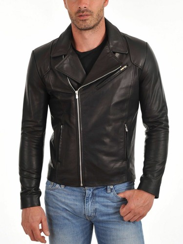 Manteau veste moto cuir - de, en