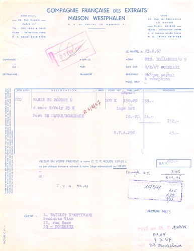 1967 compagnie francaise des - compagnie,