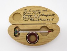 -COFFRET OENOLOGIE THERMOMETRE LECHE GOUTTES LES BONS VINS de FRANCE SILEA D