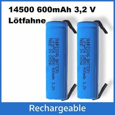 2x IFR 14500 3,2 V 600 mAh
