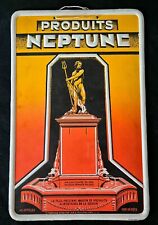 RARE Carton publicitaire produits NEPTUNE alimentaire