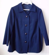 VESTE manteau pur Pure VINTAGE BLEU Taille à voir 38 40 42 ! Impeccable !