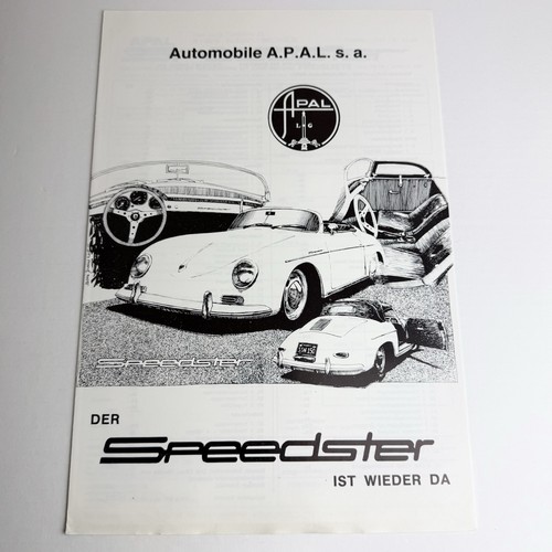 Apal speedster porsche 356 - apal,