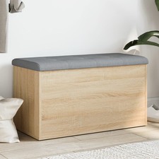 Banc de Rangement Organisateur Couloir Sonoma Gris Bois d'Ingénierie vidaXL