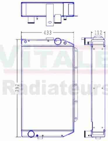 Radiateur eau timberjack 1110c - radiateur,