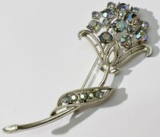 broche bijou vintage fleur