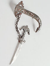 Broche Argent Poignard GOUM Marocain - Koummya -