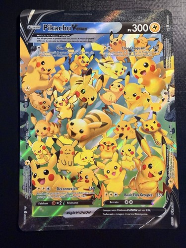 Carte pokémon pikachu union - carte,