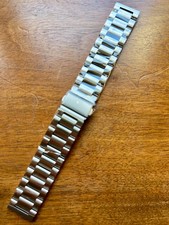 bracelet à maillons en acier inoxydable type oyster 20mm neuf