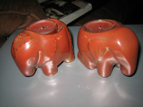 Cute pair partylite - pair, burnt