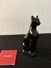 Chat noir égyptien en cristal