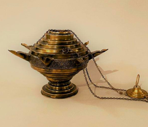 Lampe synagogue metal - lampe,
