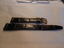 bracelet montre dame cuir noir 13mms