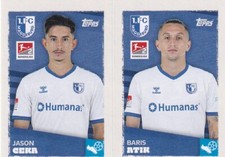 Topps Bundesliga 23/24 Autocollants Officiels Autocollant 446 447 Ceka Atik