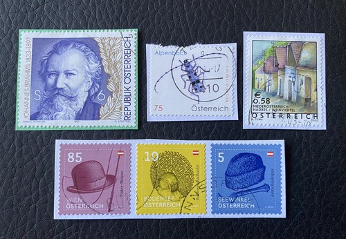 Lot timbres autriche - de,