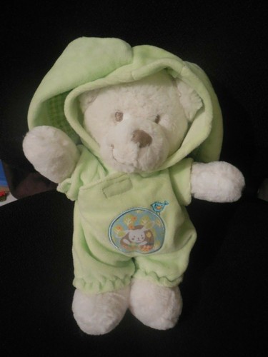 Doudou peluche ours - ours, blanc