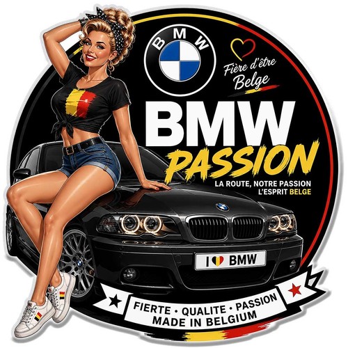 Sticker bmw passion - bmw, france