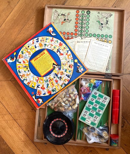 Coffret jeux ancien - coffret, jeux,
