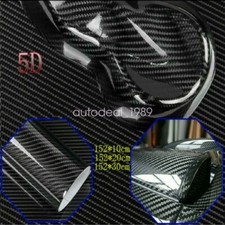 Film autocollant en fibre de carbone 5D couverture feuille vinyle voiture tournage style décoration