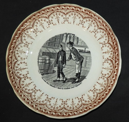 Assiette parlante ancienne - parlante,