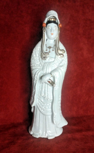 Porcelaine céladon statuette - porcelaine, céladon-statuette