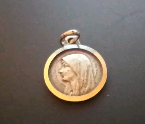 Medaille argent marie lourdes - ,