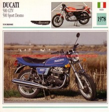 DUCATI 500 GTV / 500 Sport Desmo 1978 : Fiche Moto #001518