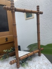 Miroir vintage bambou