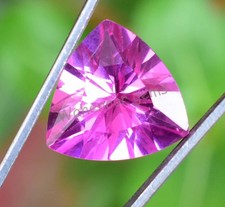 Saphir Rose Naturel Trillion