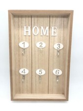Support mural en bois boite porte clefs HOME design