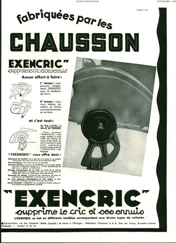 Publicité ancienne voiture