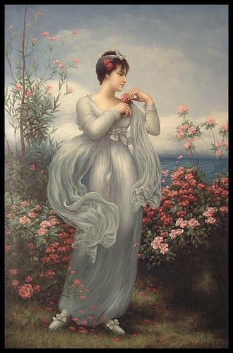 Portrait jeune femme tableau - portrait,