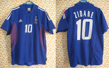 Maillot Equipe de France 2002 Zidane Adidas #10 Shirt Football Jersey - M
