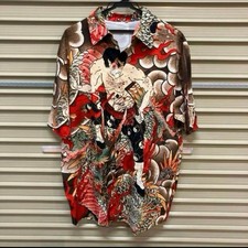Chemise homme XL Ukiyo-e style tatouage Dragon Kung Fu Aloha motif art japonais