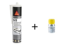 Sikaflex 522 Camping-Car 300ml Stp Substance + SIKA Activateur 205 Étain 30ml