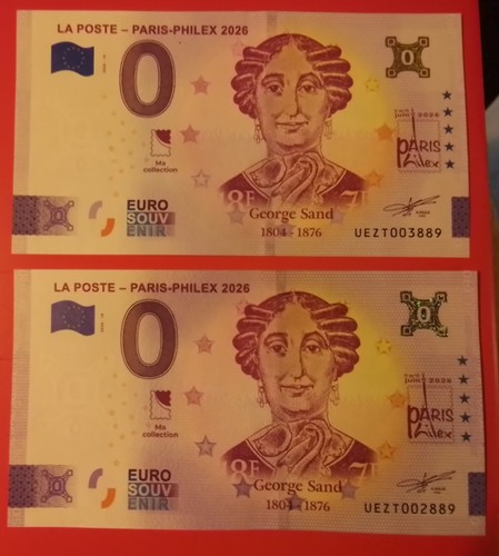 Lot billets euro la poste - euro,