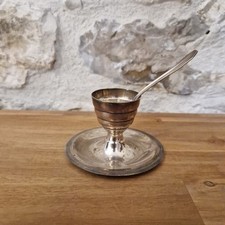 ANCIEN COQUETIER METAL ARGENTE