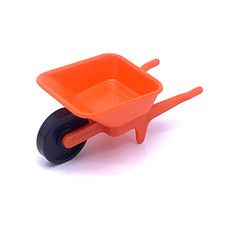 PLAYMOBIL * CHANTIER * Brouette Orange Noir 3150x 3151x Vintage BTP