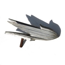 Ancienne mascotte automobile de capot Winged Bomb / Hotchkiss 1930's