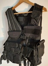 Gilet Tactique Noir Militaire